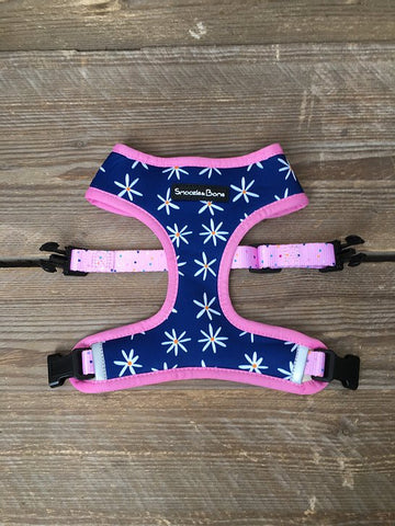 Smoozle & Bone Maisey Daisy/Pink Dotty Reversible Harness